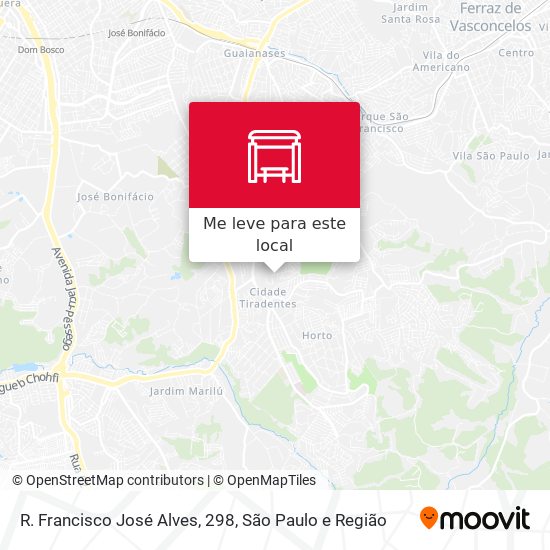 R. Francisco José Alves, 298 mapa