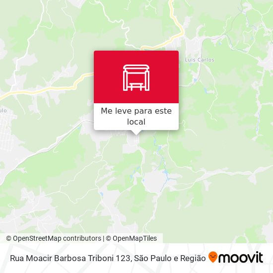 Rua Moacir Barbosa Triboni 123 mapa