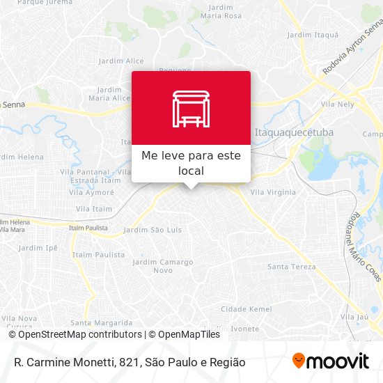 R. Carmine Monetti, 821 mapa