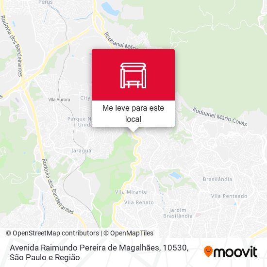 Avenida Raimundo Pereira de Magalhães, 10530 mapa