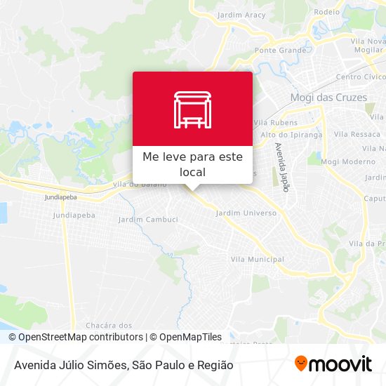 Avenida Júlio Simões mapa