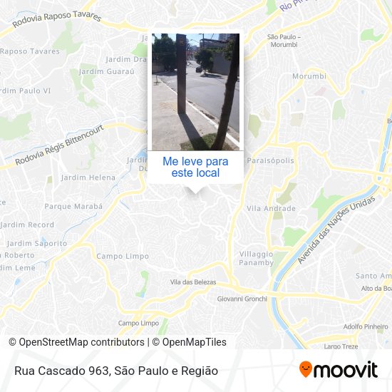 Rua Cascado 963 mapa
