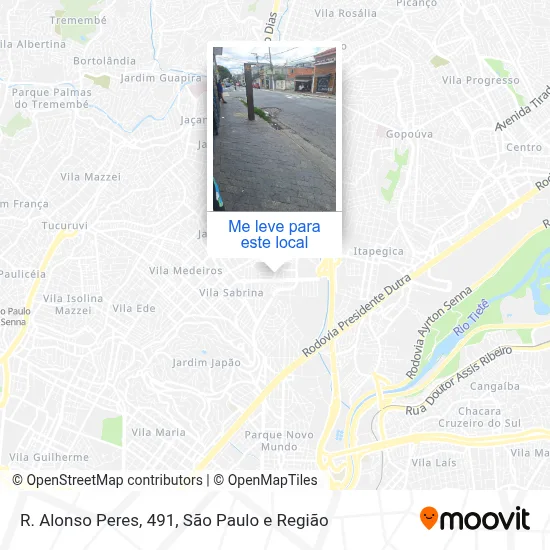 R. Alonso Peres, 491 mapa