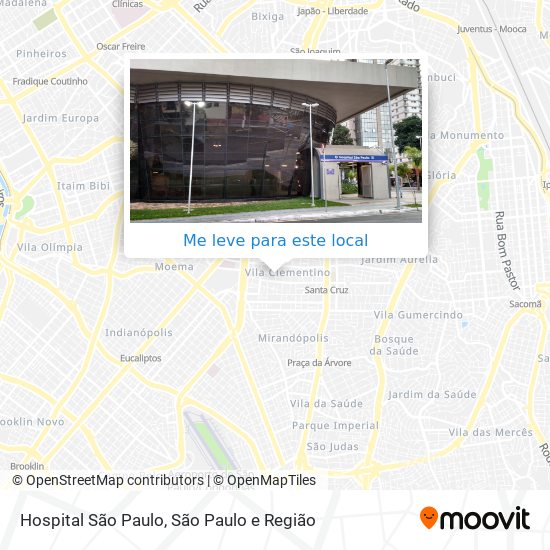 Hospital São Paulo mapa