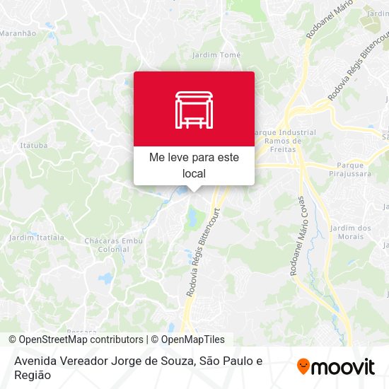 Avenida Vereador Jorge de Souza mapa