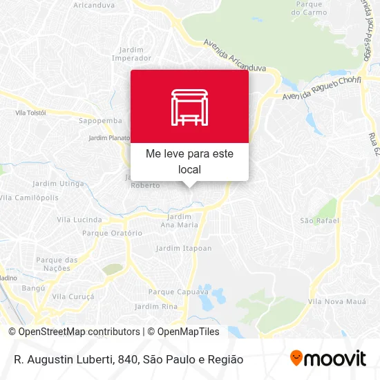 R. Augustin Luberti, 840 mapa