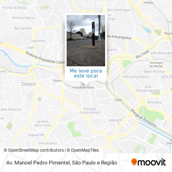 Av. Manoel Pedro Pimentel mapa