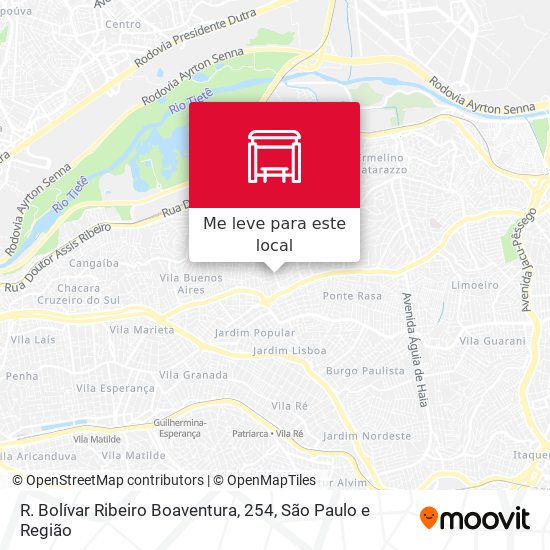 R. Bolívar Ribeiro Boaventura, 254 mapa