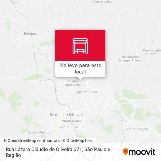 Rua Lázaro Cláudio de Oliveira 671 mapa