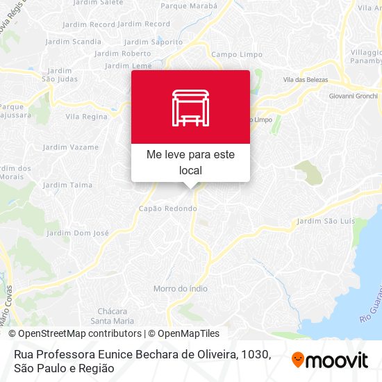 Rua Professora Eunice Bechara de Oliveira, 1030 mapa