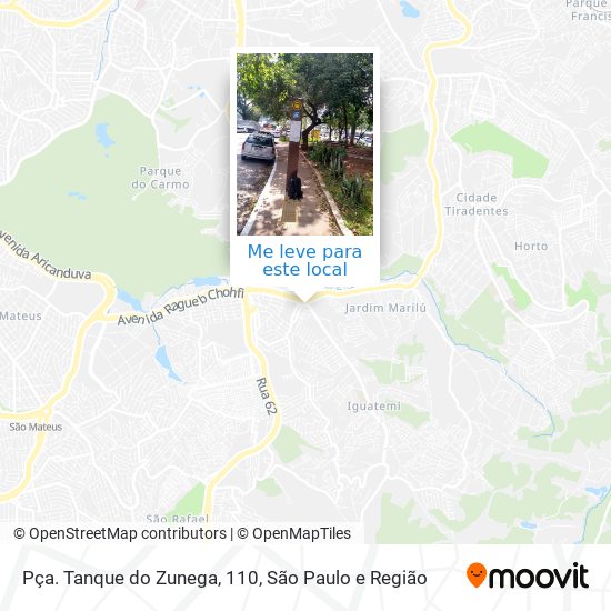 Pça. Tanque do Zunega, 110 mapa