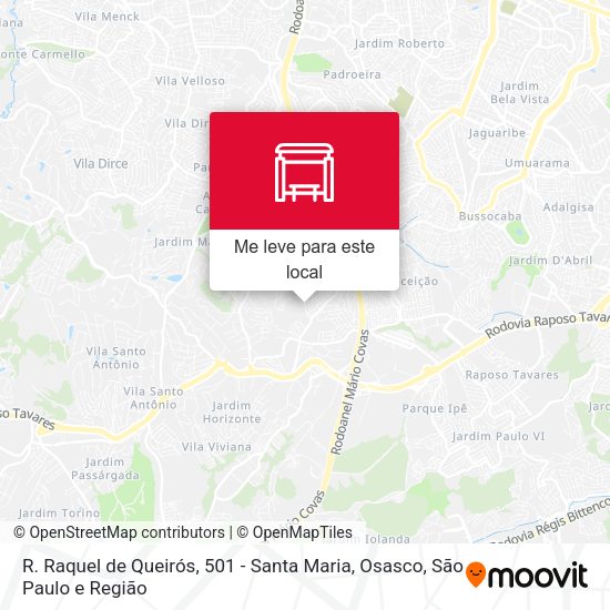 R. Raquel de Queirós, 501 - Santa Maria, Osasco mapa