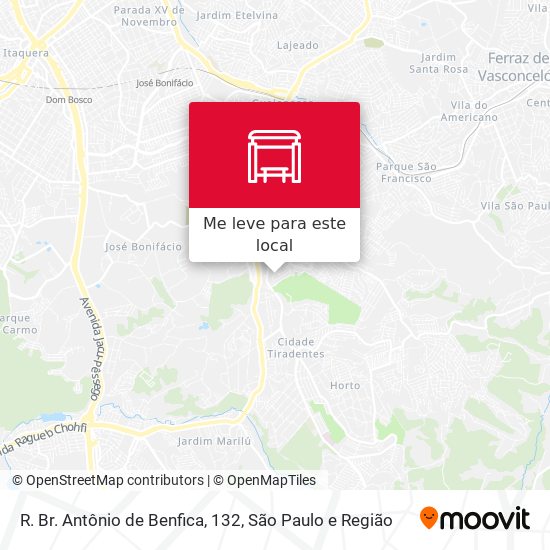 R. Br. Antônio de Benfica, 132 mapa