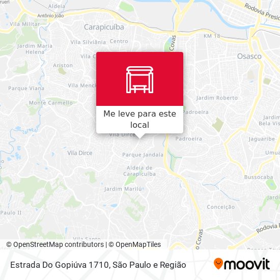 Estrada Do Gopiúva 1710 mapa