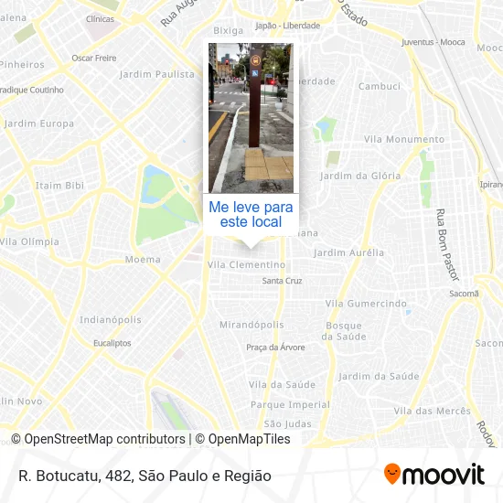 R. Botucatu, 482 mapa