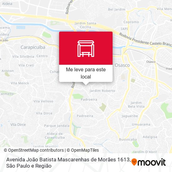 Avenida João Batista Mascarenhas de Morães 1613 mapa