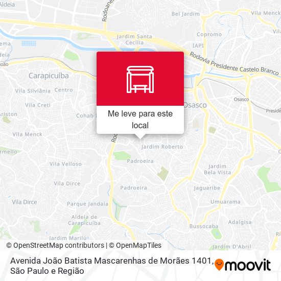 Avenida João Batista Mascarenhas de Morães 1401 mapa