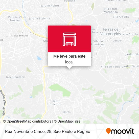 Rua Noventa e Cinco, 28 mapa