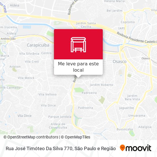 Rua José Timóteo Da Silva 770 mapa