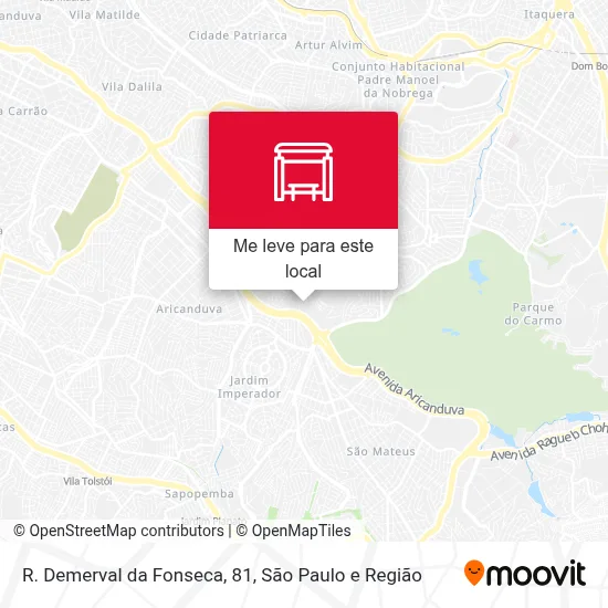 R. Demerval da Fonseca, 81 mapa