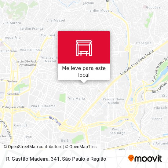R. Gastão Madeira, 341 mapa