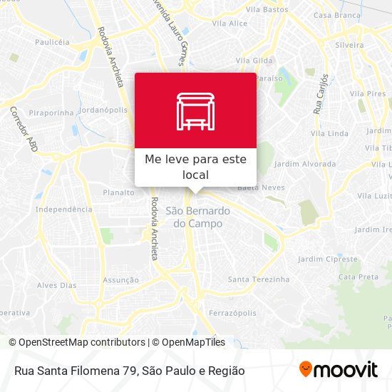 Rua Santa Filomena 79 mapa