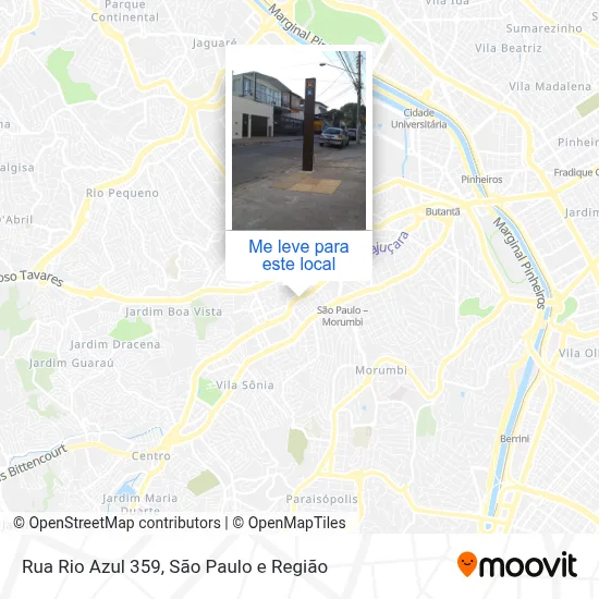 Rua Rio Azul 359 mapa