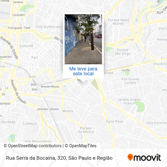 Rua Serra da Bocaina, 320 mapa