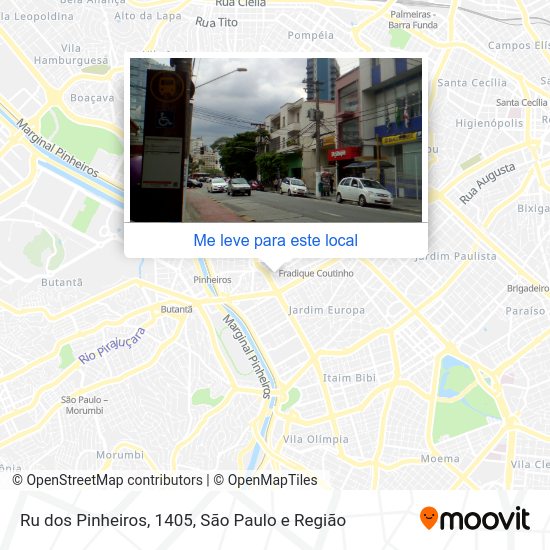 Ru dos Pinheiros, 1405 mapa