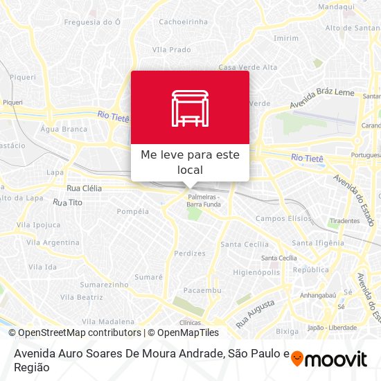 Avenida Auro Soares De Moura Andrade mapa