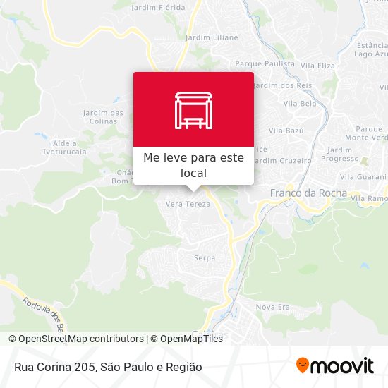 Rua Corina 205 mapa