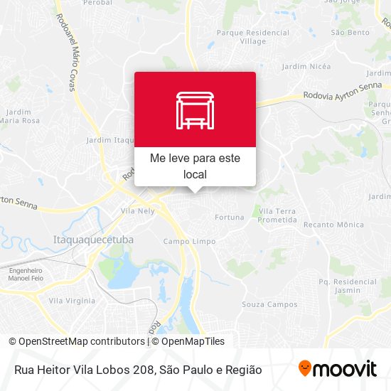 Rua Heitor Vila Lobos 208 mapa