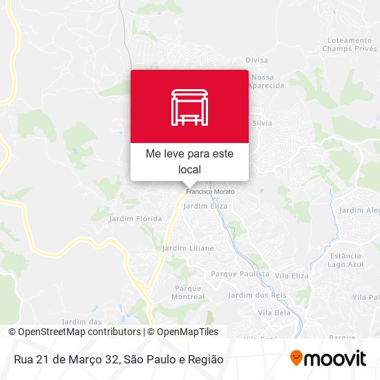 Rua 21 de Março 32 mapa