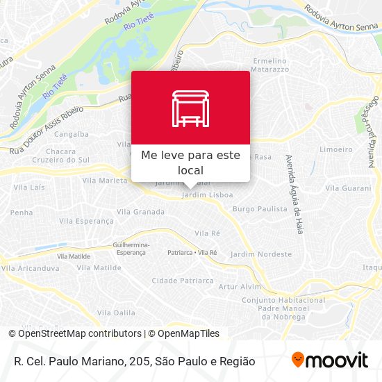 R. Cel. Paulo Mariano, 205 mapa