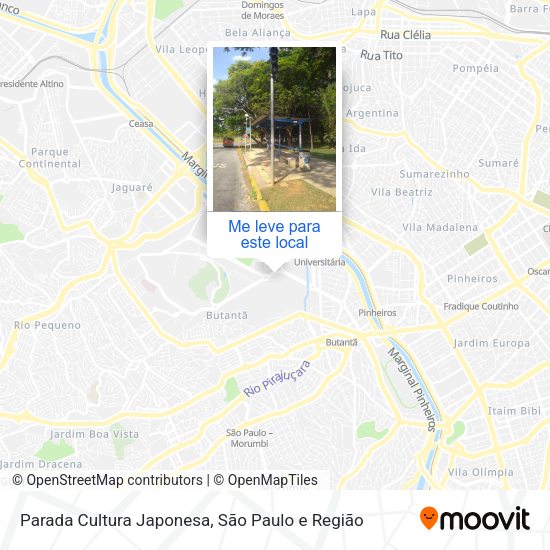 Parada Cultura Japonesa mapa