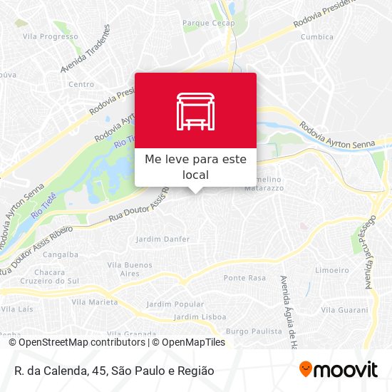 R. da Calenda, 45 mapa