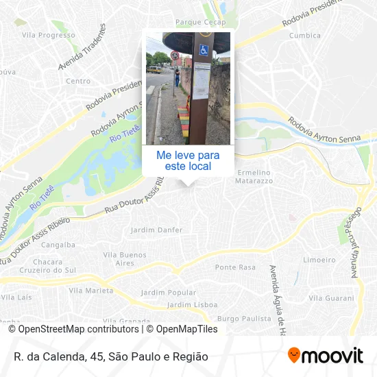 R. da Calenda, 45 mapa