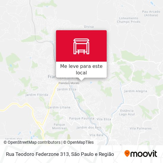 Rua Teodoro Federzone 313 mapa