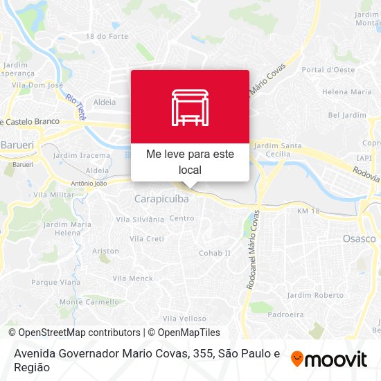 Avenida Governador Mario Covas, 355 mapa