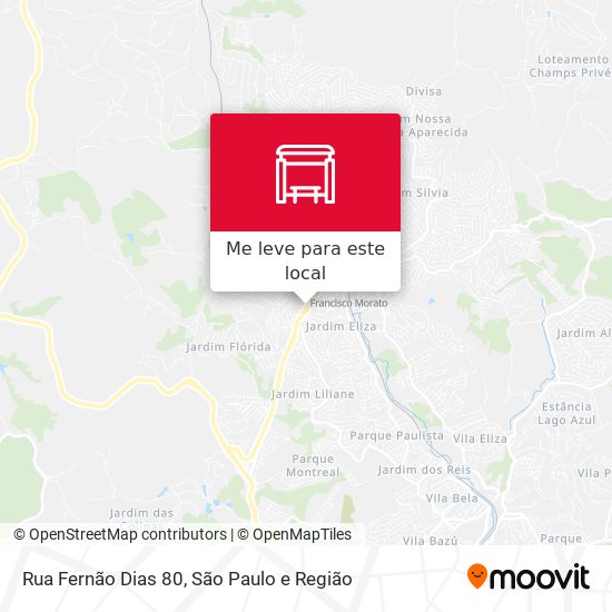 Rua Fernão Dias 80 mapa