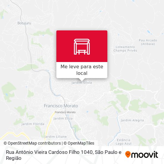 Rua Antônio Vieira Cardoso Filho 1040 mapa