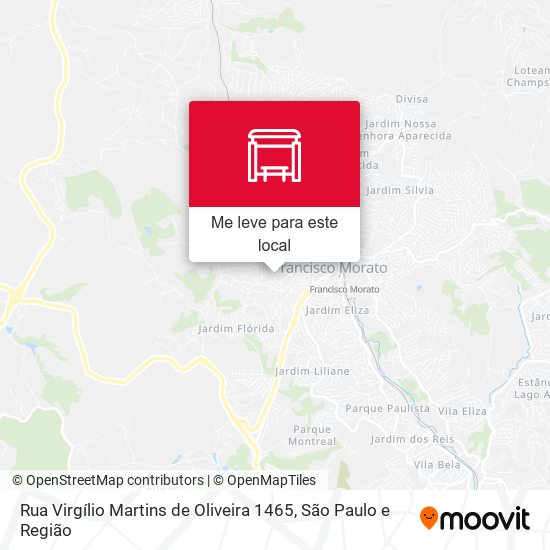 Rua Virgílio Martins de Oliveira 1465 mapa