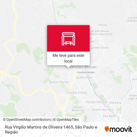 Rua Virgílio Martins de Oliveira 1465 mapa