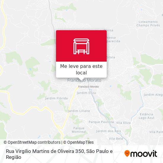 Rua Virgílio Martins de Oliveira 350 mapa