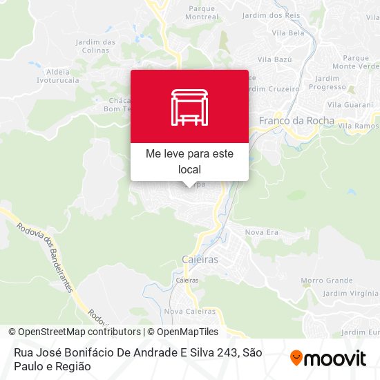 Rua José Bonifácio De Andrade E Silva 243 mapa
