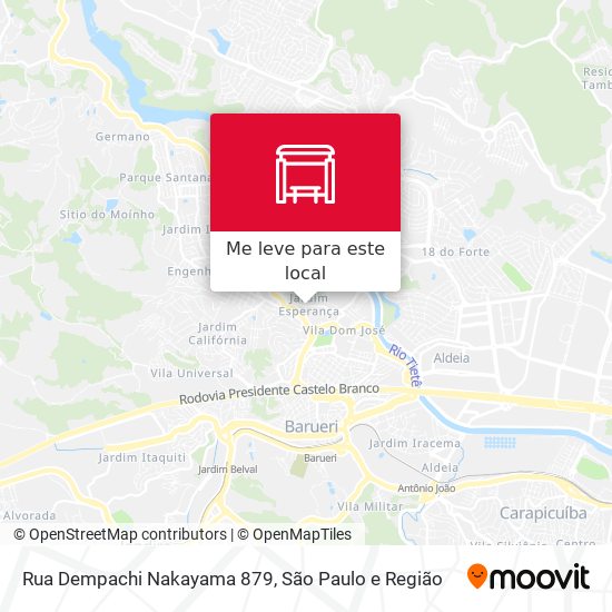 Rua Dempachi Nakayama 879 mapa