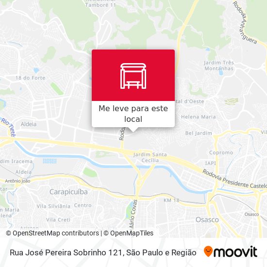 Rua José Pereira Sobrinho 121 mapa