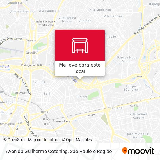 Avenida Guilherme Cotching mapa