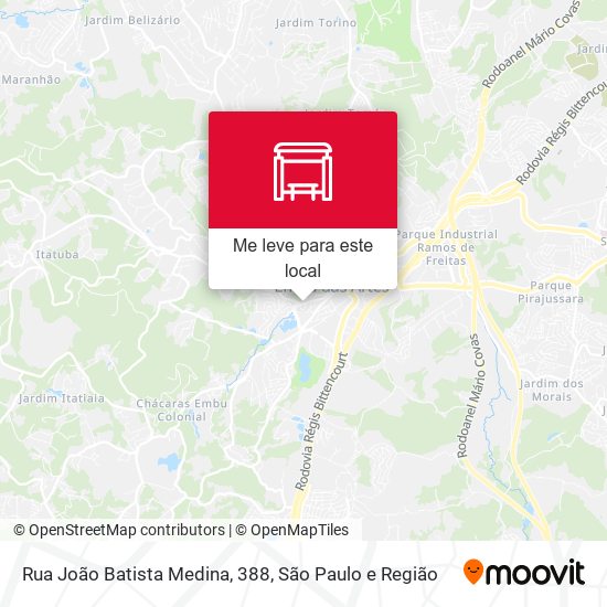 Rua João Batista Medina, 388 mapa