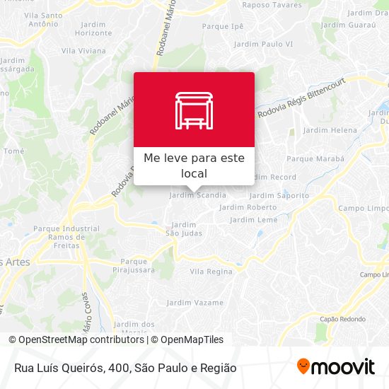 Rua Luís Queirós, 400 mapa
